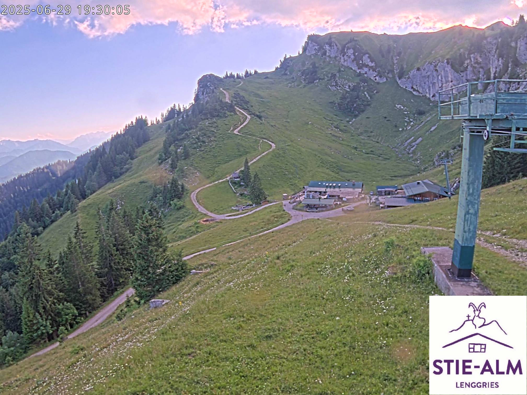 Stie-Alm Webcam Blick vom Idealhang