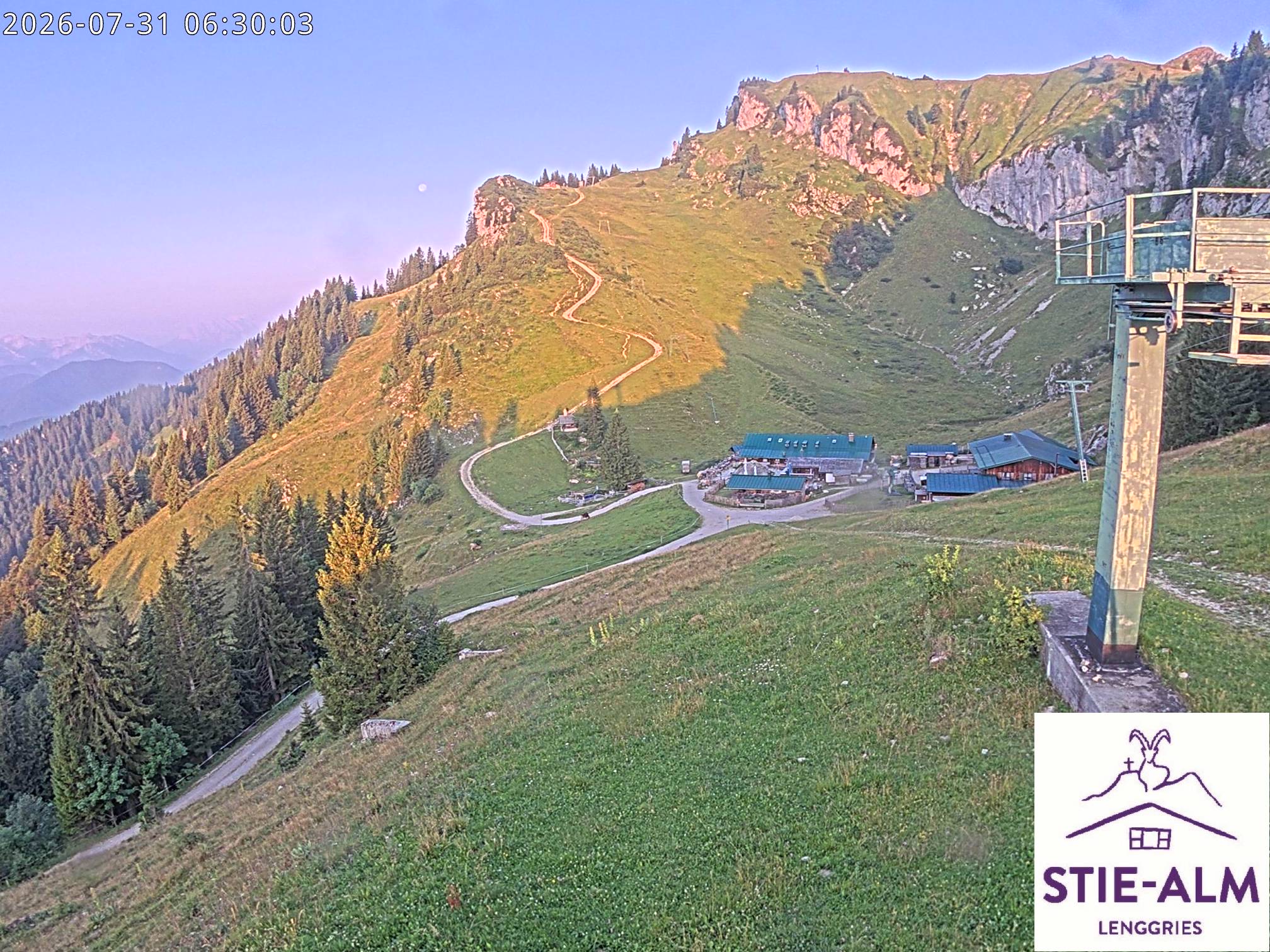 Stie-Alm Webcam Blick vom Idealhang
